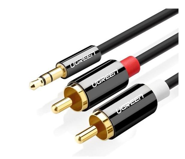 UGREEN AV116 Przewód 35mm Jack do 2RCA Cinch 2m czarny - 1501461 - zdjęcie